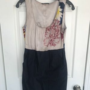 Elie Tahari silk denim dress